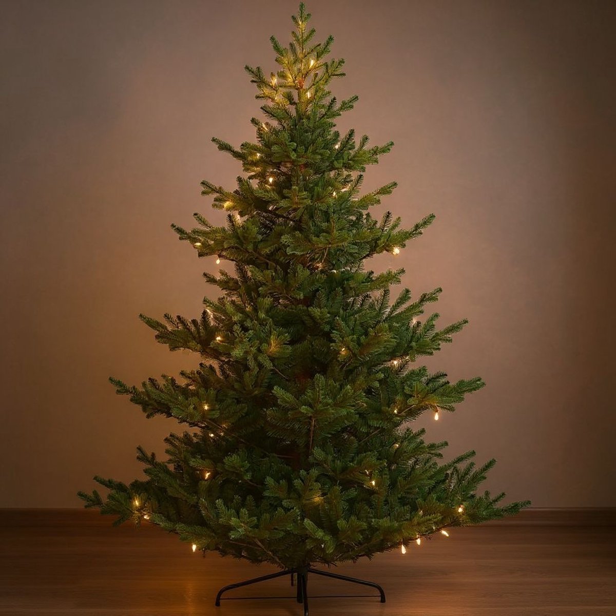 Premfy Nordmann-spar Fir 210 cm Deluxe Kunstkerstboom - 2400 takken - PE + PVC Premium - Zeer Realistische Kerstboom - Zeer echt lijkende Kunstkerstboom - Nordmann Kerstboom - Grand natural Green Fir - Kerstboom Kunststof - Zachte Naalden Spar binnen – foto 4