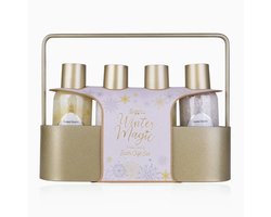 Winter Magic badgeschenkset in metalen mand - Frosted Vanilla