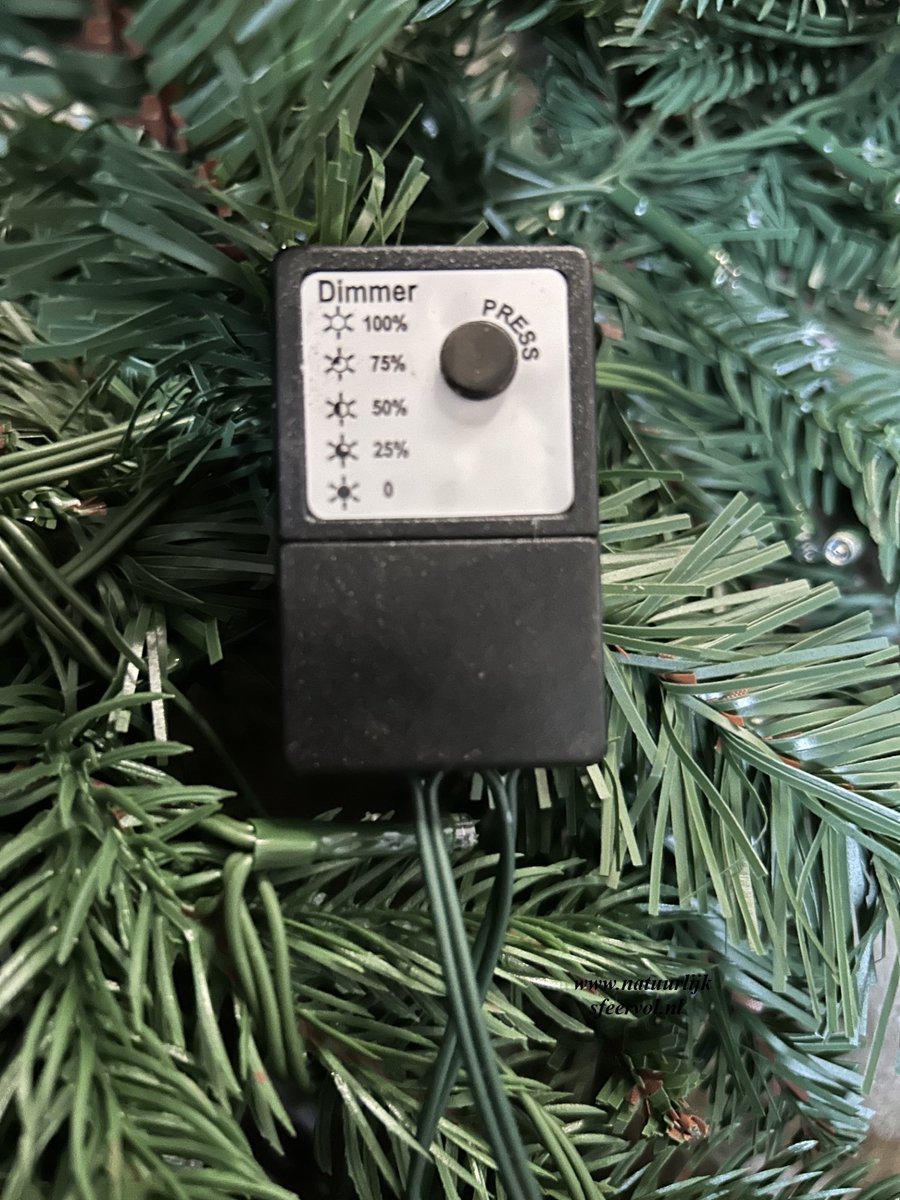 Kerst guirlande met verlichting - 2.70 mtr - groen - 300 lamp - kerstslinger - kerstdecoratie - groen – foto 5