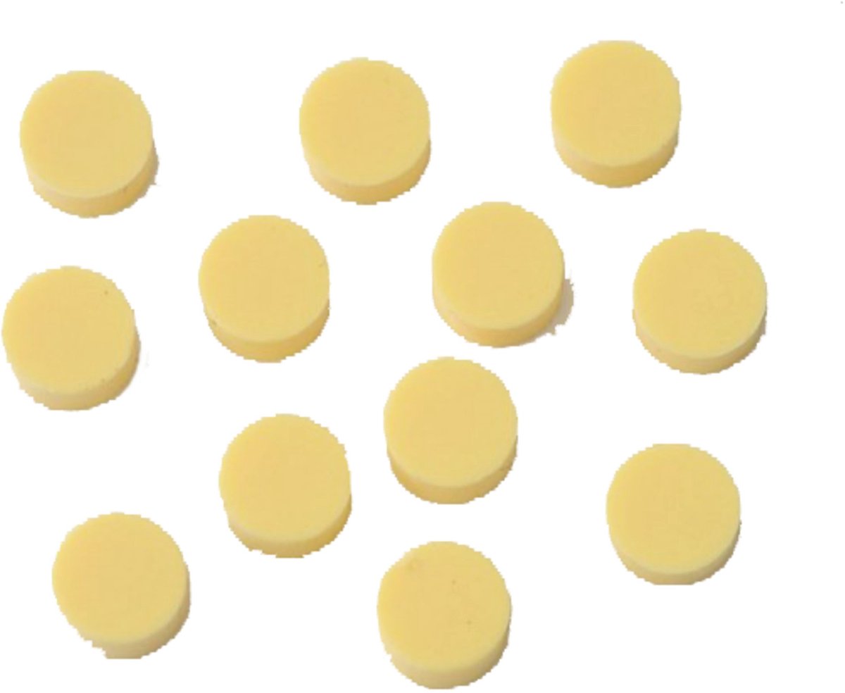 Göldo Dot 6mm Knochen wit 12er Set - Gitaaronderdeel