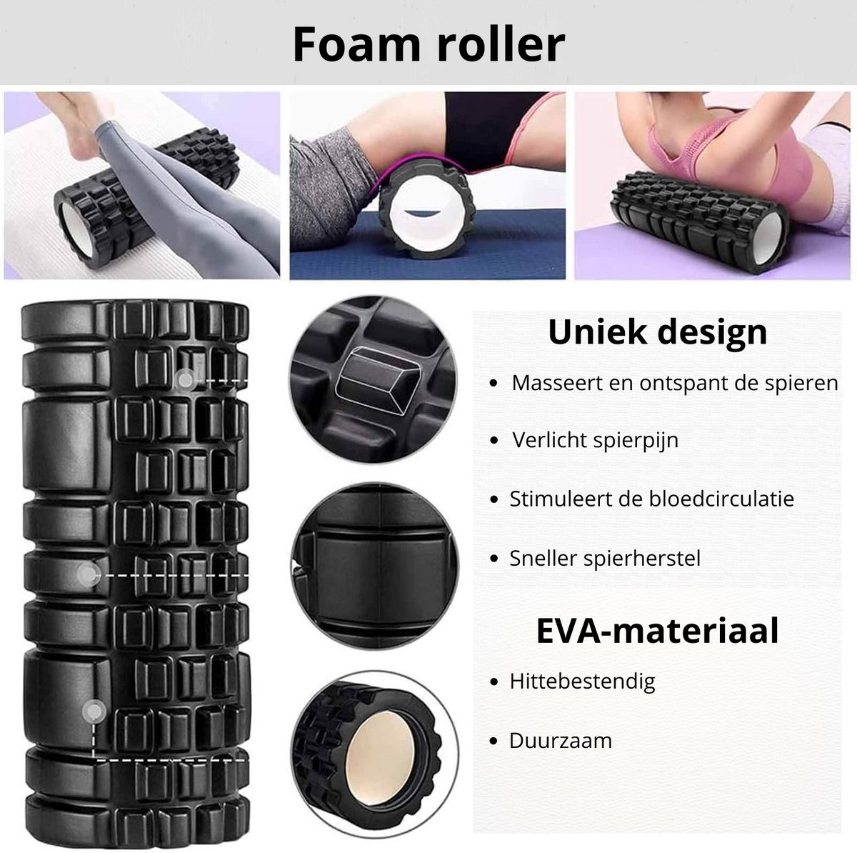 Foam Roller Set 4-delig - Complete Massage Kit thumbnail 3
