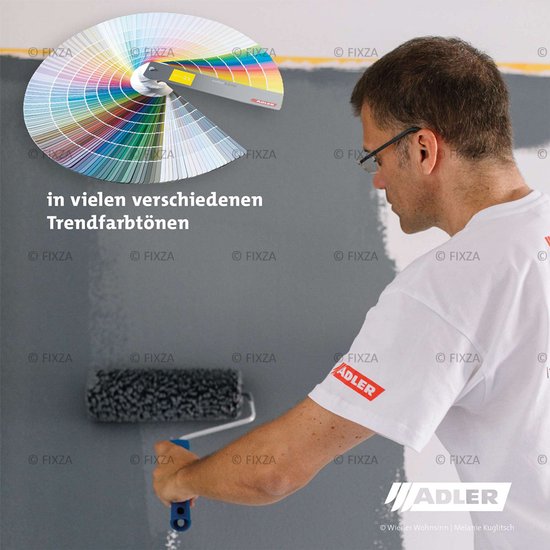 ADLER Aviva Tiromin-Color Silicaat Muurverf Binnen – 1 Liter – RAL 7038 Agaatgrijs, Hoogdekkende & Ademend – Ecologische Schimmelwerende Wandverf