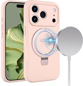 Solidenz hoesje - Geschikt voor iPhone 17 Pro Max en geschikt voor iPhone 18 Pro Max - Geschikt voor MagSafe - Standaard - Roze