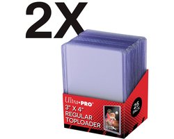 2x25 Ultra PRO - Toploader - Toploaders - 3"x 4" regular toploader - TCG - Trading Card game - 50 st
