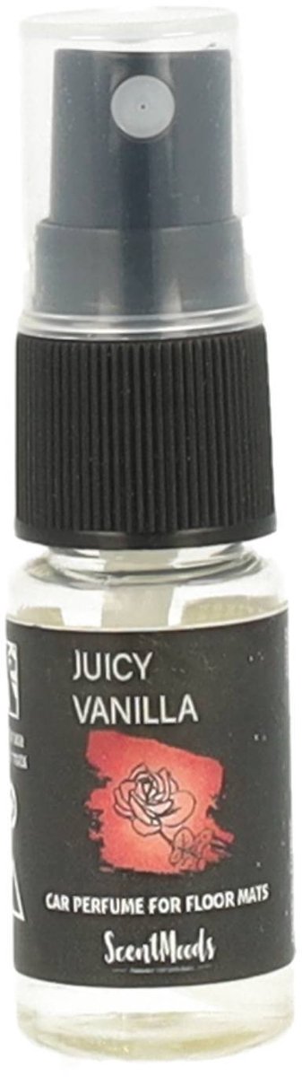 Scentmoods Car Perfume Juicy Vanilla - 10ml - Autoparfum - Vloermatten Spray - 100% essentiële parfumolie - Vanille