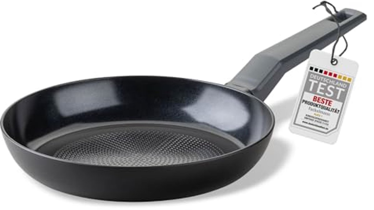 Ceramic Coated Pan 24 cm - Non-Stick Recycled Aluminium Cookware for Induction and All Heat Sources