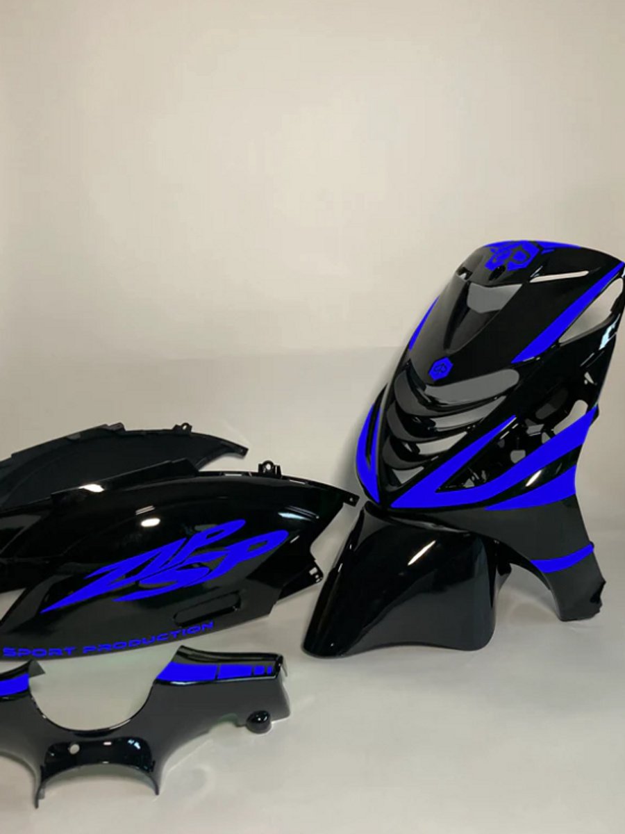 Piaggio Zip Stickerset - Sport Production - Blauw