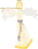 Kerstfiguur polystone engel 10x7x23cm wit kopen? - tuincentrum