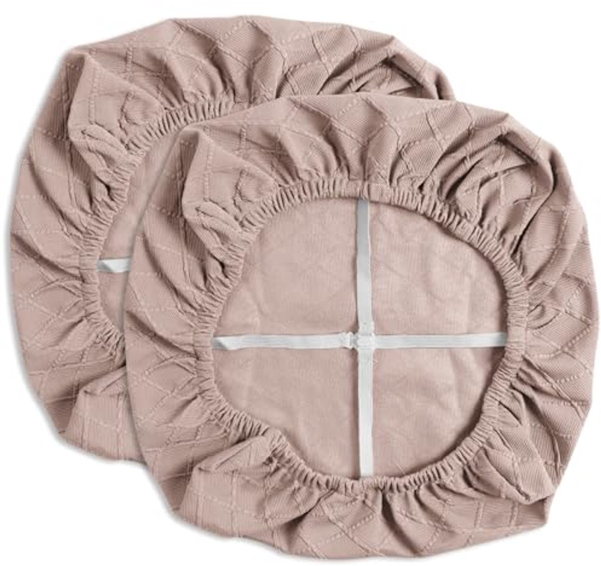 Hoge Dichtheid Geruit Jacquard Stoelhoezen voor Eetkamer en Keuken