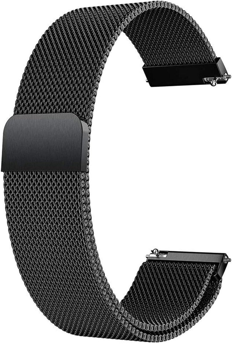 Roestvrij stalen mesh horlogeband metaal vervangende armband magnetische sluiting - Smartwatch snelsluiting - Horloge reserveband voor dames en heren - 14mm 16mm 18mm 20mm 22mm 24mm