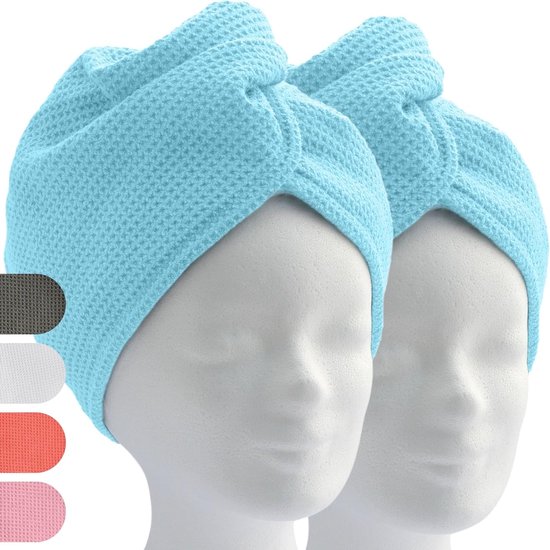 Antibacteriële Haarkap WUBAYI 2 Stuks Microvezel Haarhanddoeken - Sneldrogend En Ultra Haar Tulband Met Knop Waterabsorberend Antibacteriële Haarkap WUBAYI 2 Stuks Microvezel Haarhanddoeken - Sneldrogend En Ultra Haar Tulband Met Knop Waterabsorberend