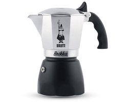 Bialetti Brikka Revolution 4 Kops – Espressopot met Crema – Aluminium Mokapot – Authentieke Italiaanse Koffie