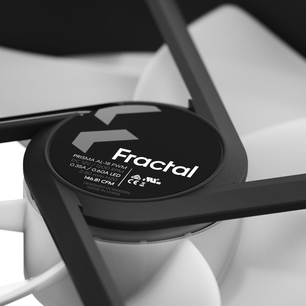 FRACTAL DESIGN - Prisma AL-18 ARGB PWM - FD-FAN-PRI-AL18-PWM-2P - PC-ventilator