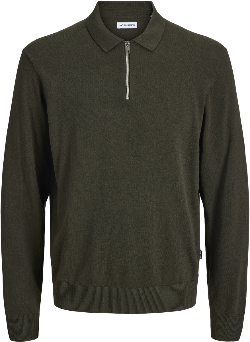 JACK & JONES - JJEEMIL KNIT POLO HALF ZIP LS NOOS Heren Trui
