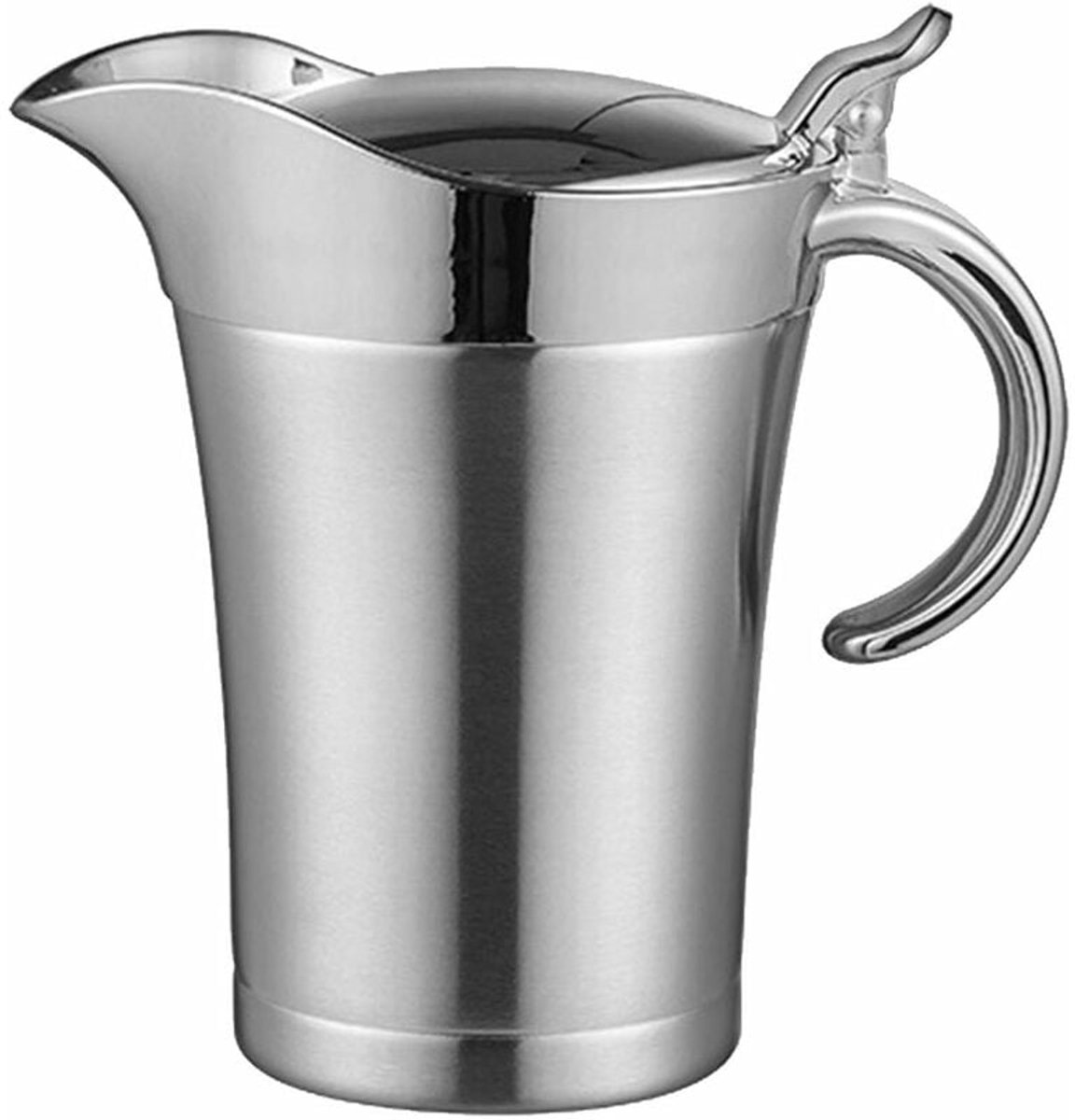 JeiibrZui 750ml kruidenfles met deksel - roestvrijstalen behuizing - dubbel geïsoleerd - 1 artikel - zilver