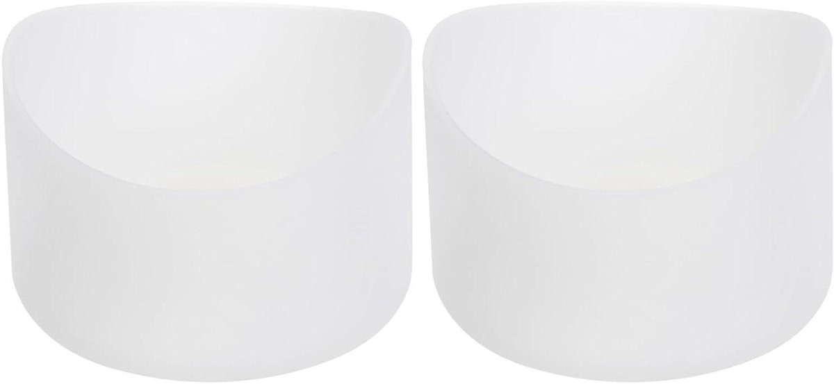 Image of 2 stuks siliconen beschermhoes voor 12-24 oz waterfles - antisliphoes - transparant - onregelmatige vorm