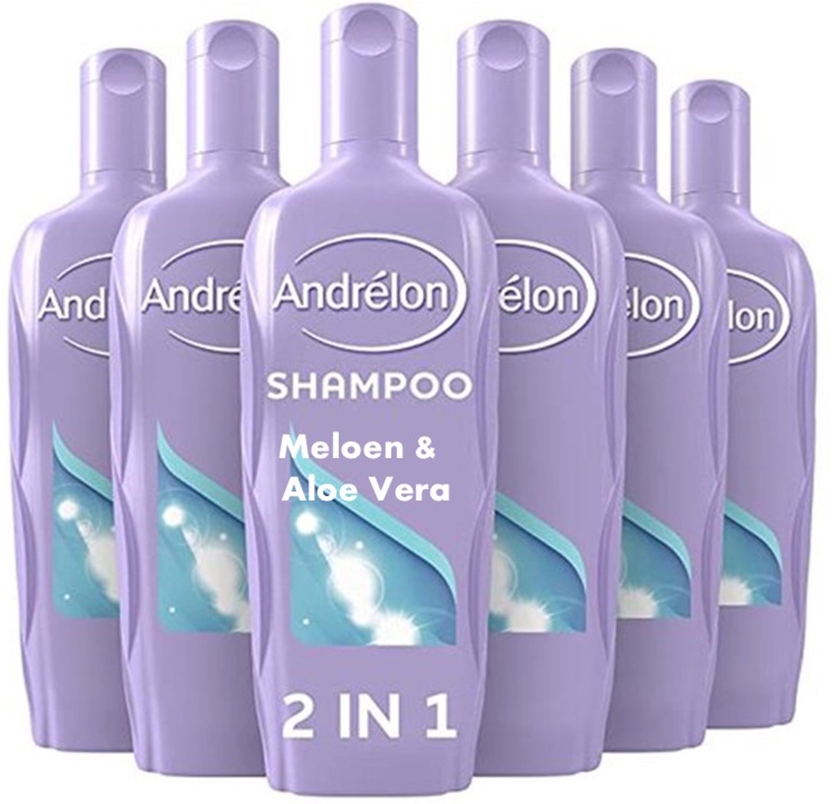 Andrelon Meloen & Aloë Vera Shampoo - 6 x 300 ml - Voordeelverpakking