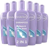 Andrelon Meloen & Aloë Vera Shampoo - 6 x 300 ml - Voordeelverpakking