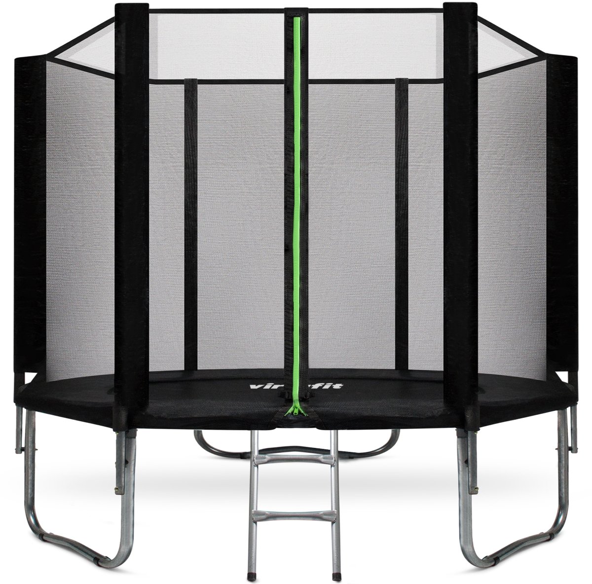 VirtuFit Trampoline met Veiligheidsnet - Zwart - 251 cm
