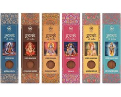 Gods of India Wierookgeschenkset - 6 geuren