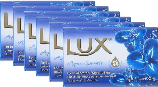 Lux Zeep - Aqua Sparkle - 6 x 80 Gram
