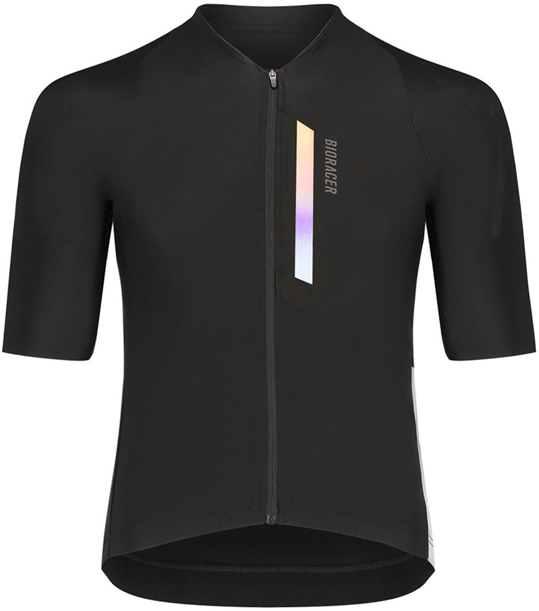 Bioracer Icon Gravel Korte Mouw Wielertrui Zwart XL Man
