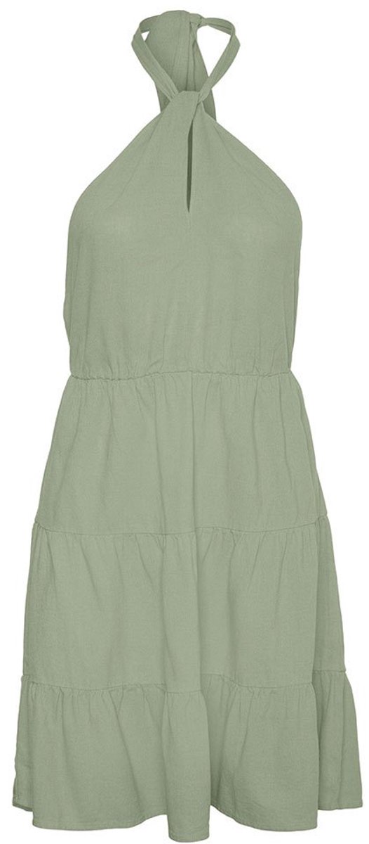Vero Moda Mymilo Halter Korte Jurk Groen M Vrouw