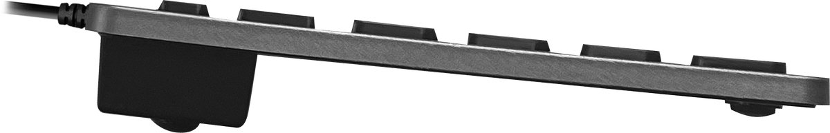 Macally UCSLIMKEYCSG Compact bedraad USB-C toetsenbord voor Apple Mac en iPad - Zwarte toetsen - U.S. Engels (QWERTY) layout thumbnail 7