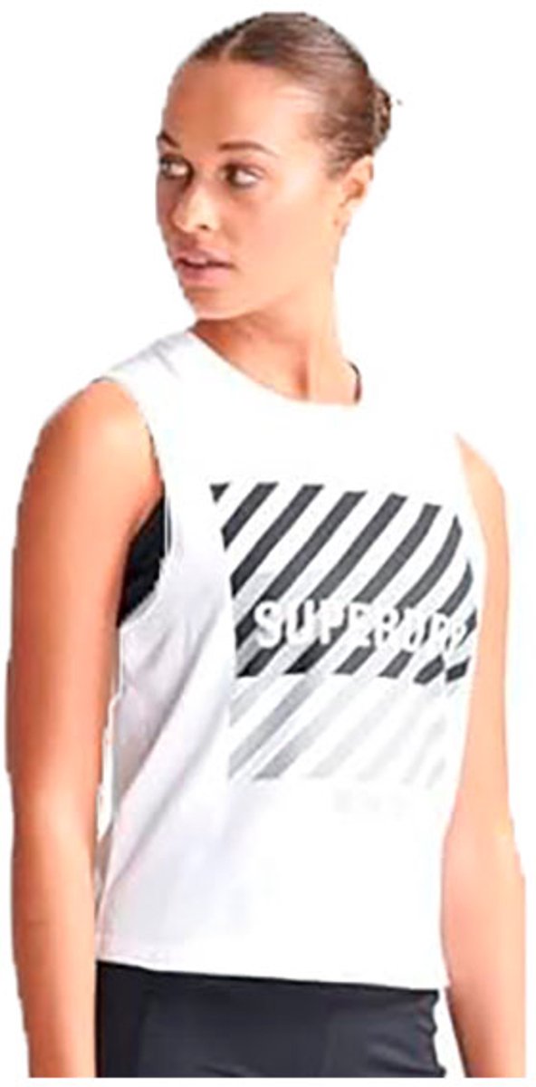 Superdry Core Graphic Mouwloos T-shirt Vrouw Optic