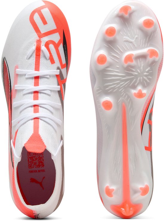 PUMA - ultra 5 match fg/ag - Chaussure de Voetbal fg pour hommes - Wit