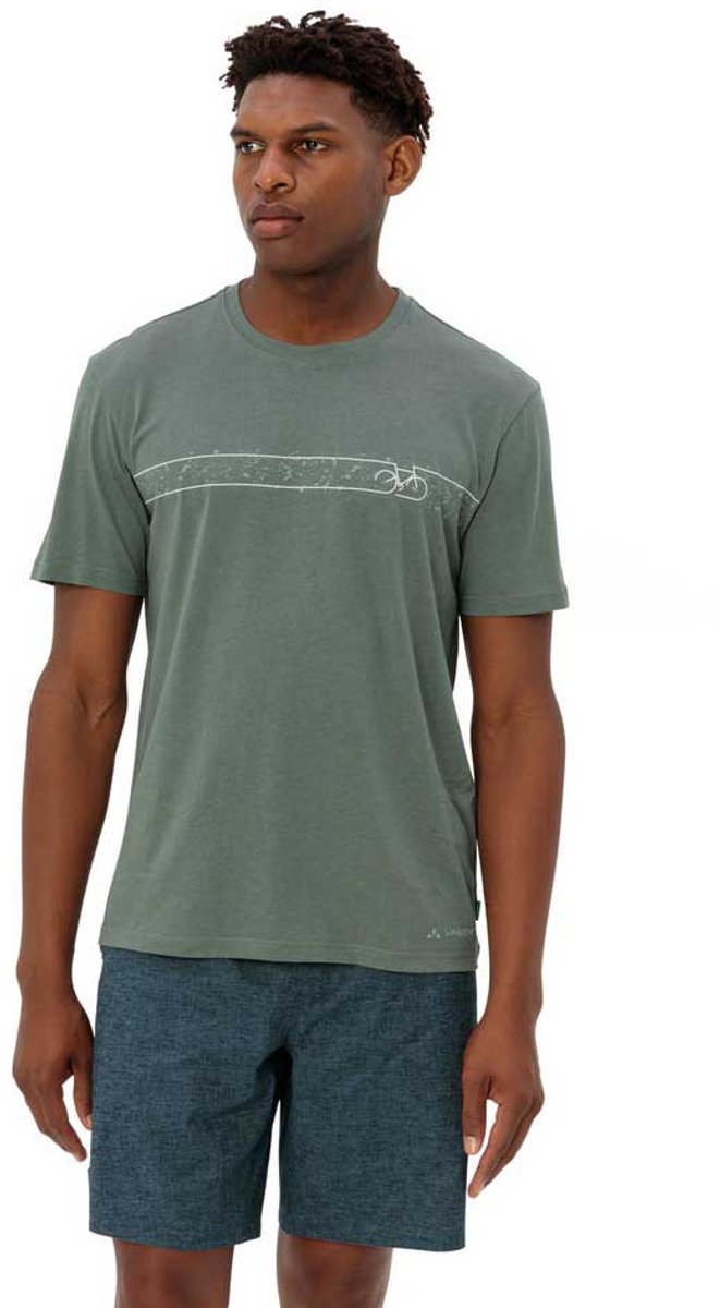 Vaude Bike Cyclist V T-shirt Met Korte Mouwen Man Agave