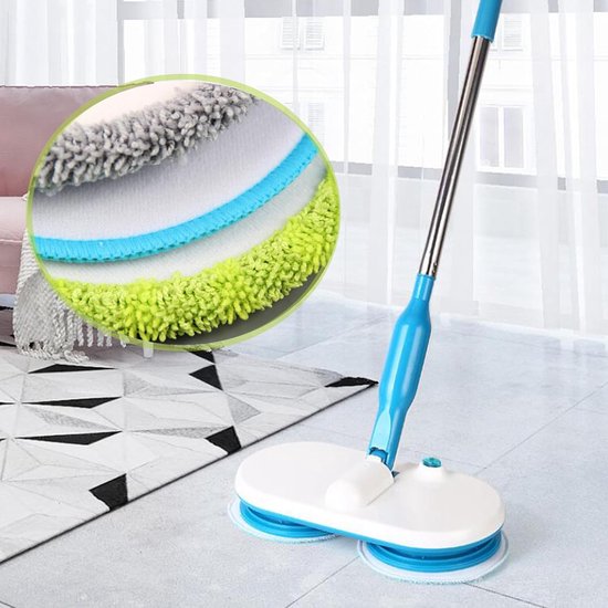 6 Stück ⌀ 16cm Mikrofaser Ersatz Mopp Pads | Universal geeignet für