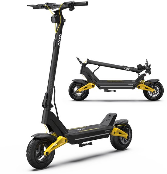 Elektrische step OOTD S10 offroad 48V 20Ah accu 70 km actieradius 10 inch banden schijfremmen vouwbaar