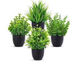 Simulatie Plant 4 stuks, kunstmatige planten voor badkamer huishoudelijke bureau decoratie interieur