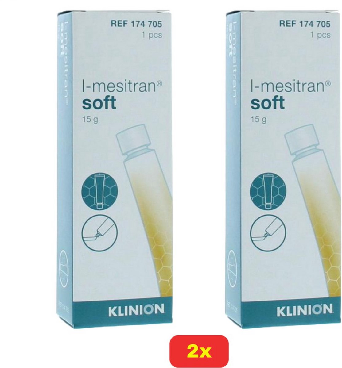 Mesitran Soft Antibact Wondgel - 2x15 gram voordeelverpakking