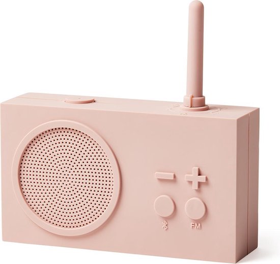 Radio de salle de bain Lexon Tykho 3 rose - haut-parleur Bluetooth | bol.com
