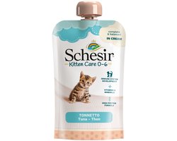 Schesir Kattenvoer Kitten 0-7 Tonijn in Cream 150 gr