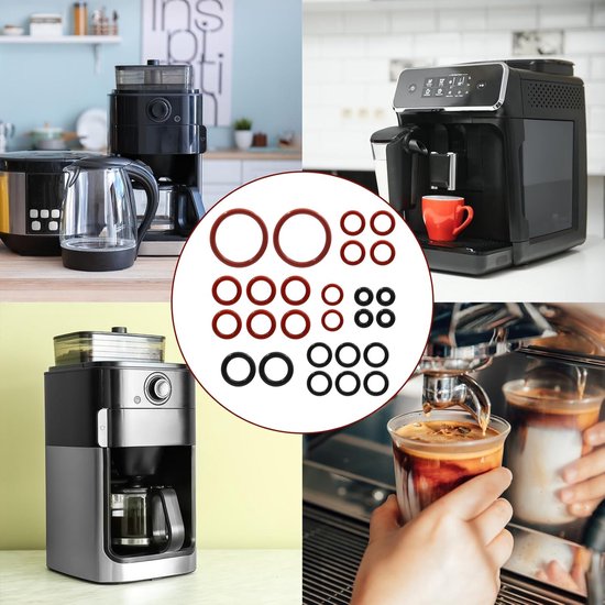15-delige O-ring Afdichtingsset – Compatibel Met Philips Koffiemachines – Voor Stoomventiel, Zetgroep En Doseerventiel – Hittebestendig Rubber