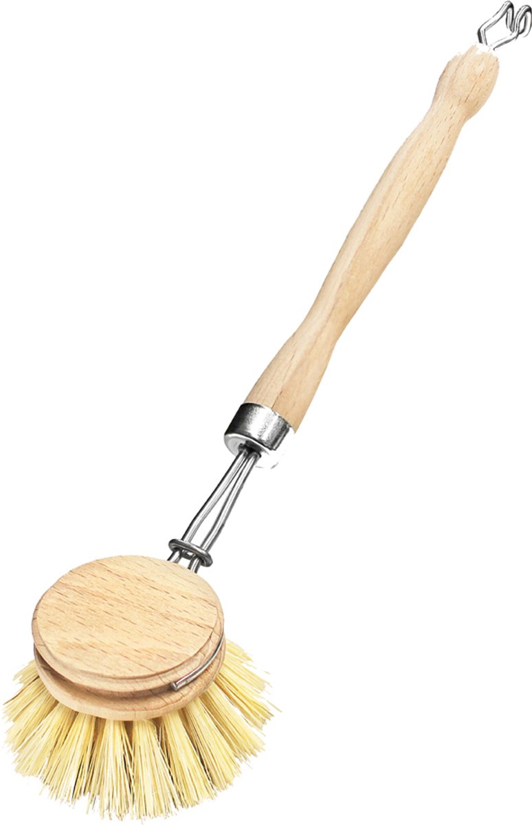 Peggy Perfecte Spoelbakborstel Ideaal, natuurlijk hout, rond