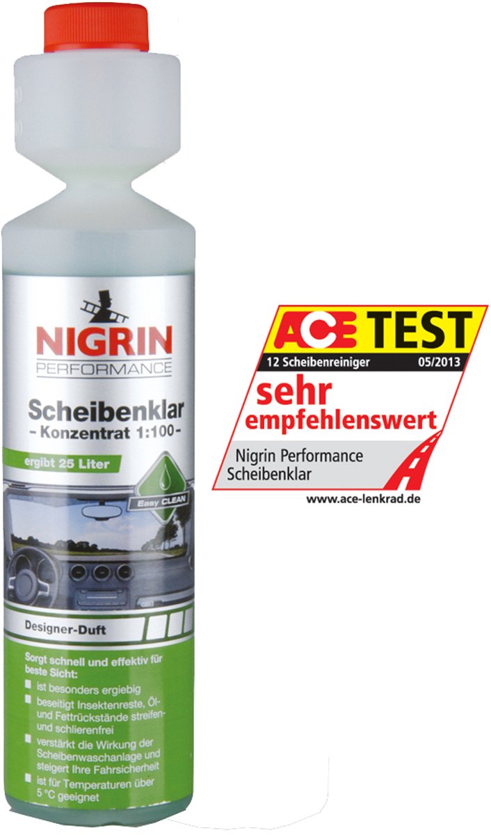 NIGRIN ruitenreiniger concentraat 1:100, 250 ml