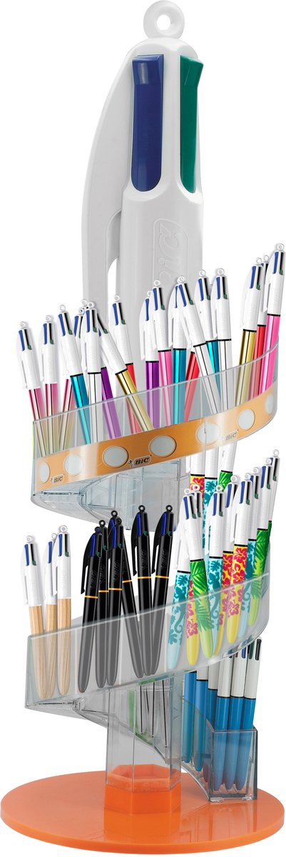 Bic balpennen 4 Colours, 4 kleuren, 0,32 mm, 96 stuks