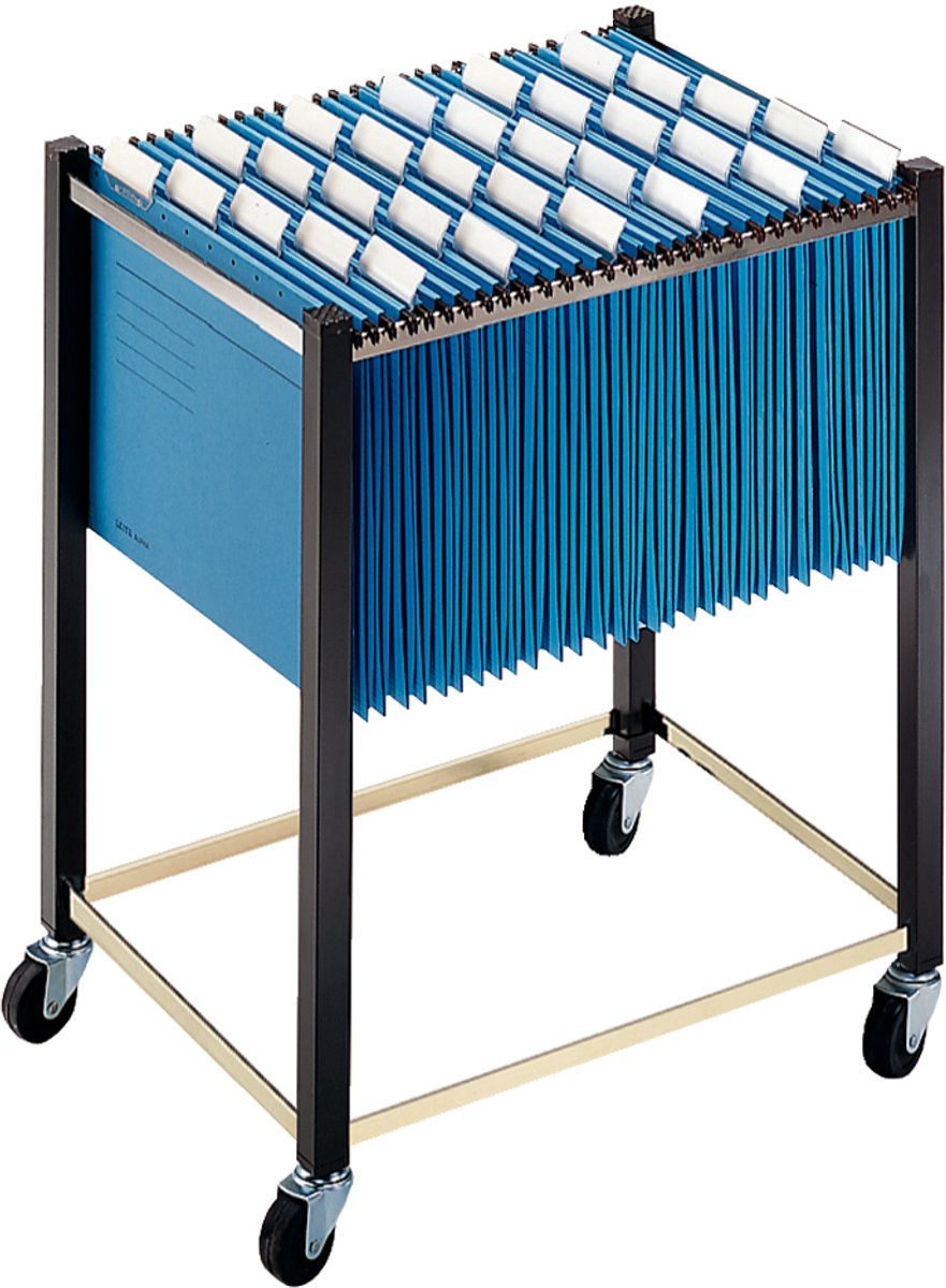 LEITZ hangmappen-trolley, DIN A4/DIN A3, 4 zwenkwielen, bruin