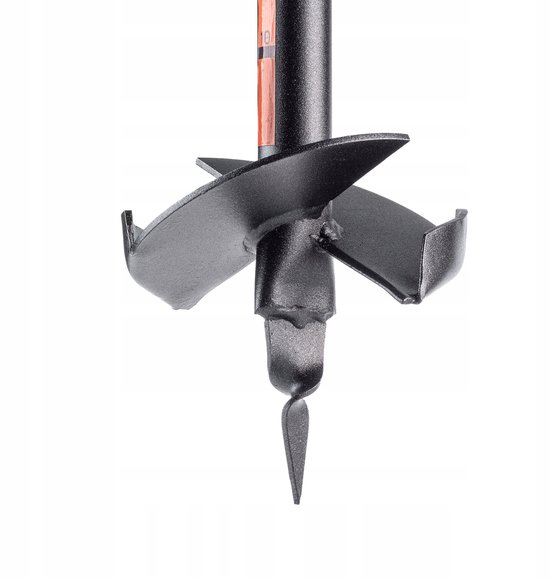 KADAX Handboor, grondboor van metaal, grondboor met dwarsgreep, spiraalboor voor tuin, paalboor, plantenboor, bloembollenboor, paalboor (150 mm) van Merkloos	 — afbeelding 3