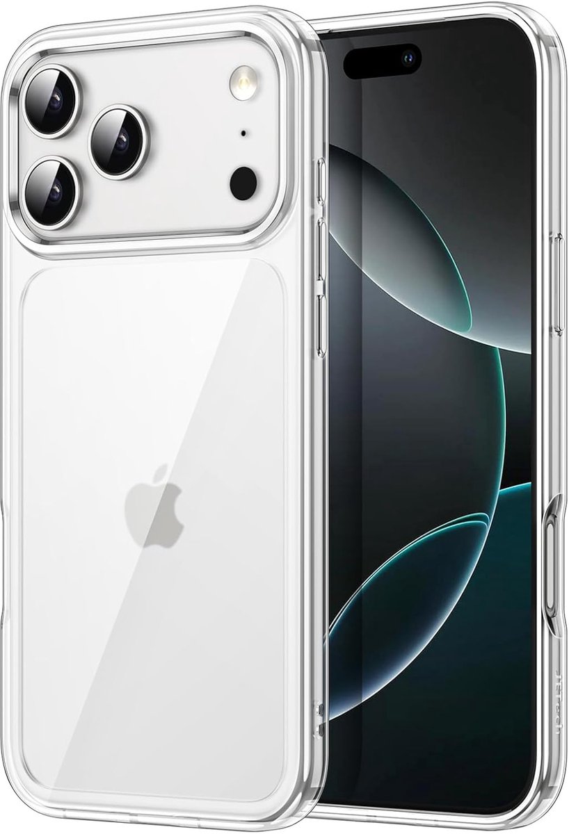 Zandarix Geschikt voor Apple iPhone 17 Pro - Niet-Vergelende - Schokbestendig - Bumper - Back Cover Hoesje - Transparant