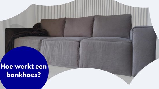 Hilvard - Bankhoes 3 zitsbanken - (185-230 cm) - Ivoor - Velvet - Stretch - Bankbeschermer - Meubelhoes - Tegen beschadigingen en vlekken - Zetelhoes - Zetelovertrek