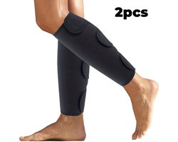 Livé® Compressiekousen voor Kuiten – 2 stuks/1 paar met 3 Verstelbare Brede Banden – Comfortabele Sportbeensteun voor Hardlopen, Voetbal & Fitness