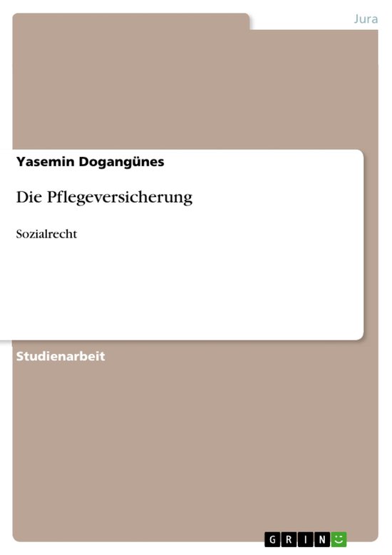 Die Pflegeversicherung - cover