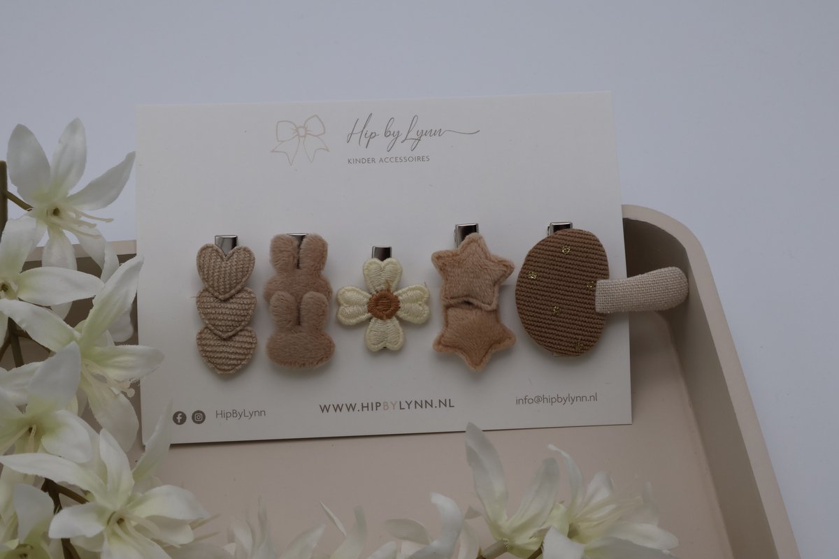 HipByLynn - Haarspeldjes Milou - Haarklem - Klik klak Speldjes - Alligator speldjes - Haarspeldjes kind - Voordeelset - Haaraccessoires - Kinderaccessoires