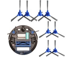 Zijborstel - Geschikt voor Eufy ROBOVAC 11S - MAX15C - 15C - MAX12 - 30 - 30C - 5C - G10 - G30 - Onderdelen Accessoires - vervanging - Reserveonderdelenset - 8 stuks
