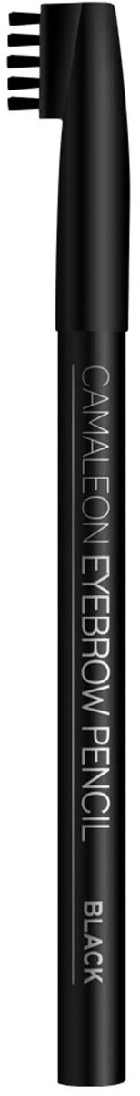 Camaleon - Wenkbrauwpotlood met borsteltje - Zwart - Black - 1 stuks